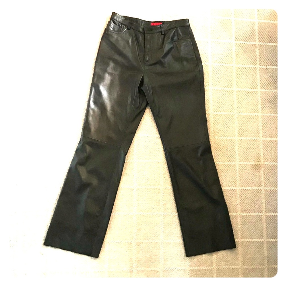 Beautiful Burns leather pants in size 8